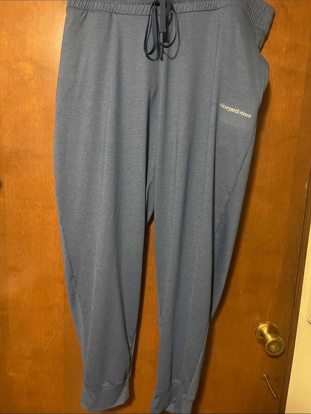 Vineyard Vines Slate Blue Jogger Sweatpants with Drawstring